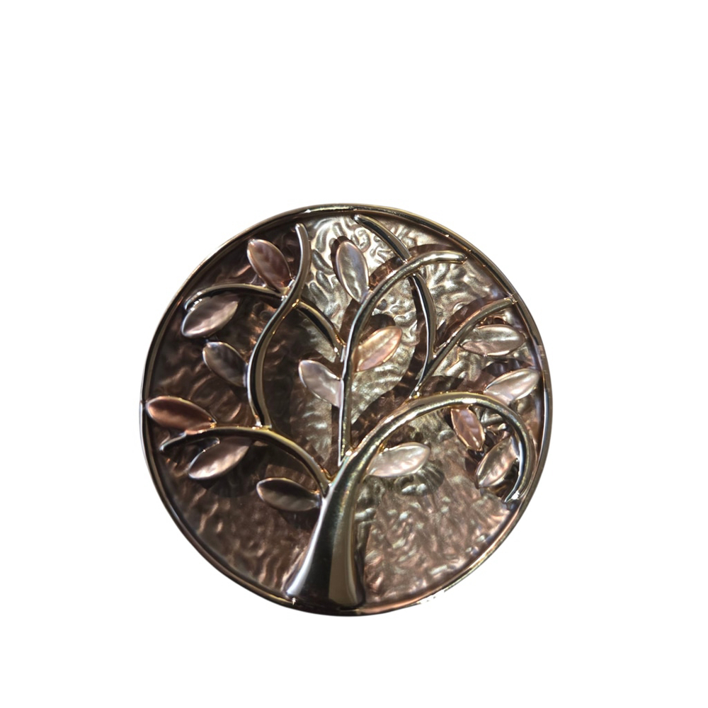 Coronet Tree of Life Magnetic Brooch Gold Brown NWT Boutique Jewelry Gift